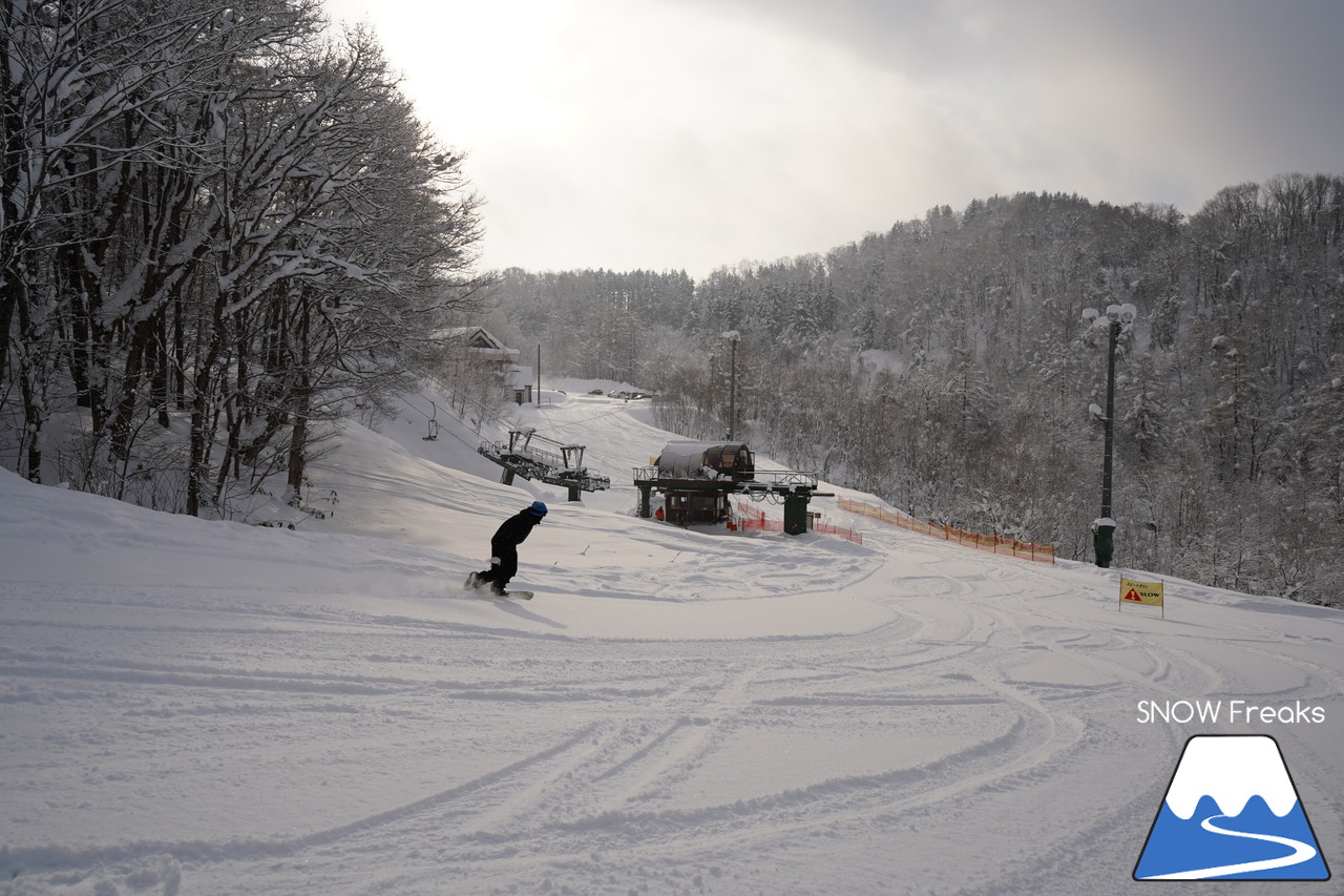 かもい岳スキー場 山頂から東西へ滑り降りる変化に富んだオールラウンドゲレンデ！